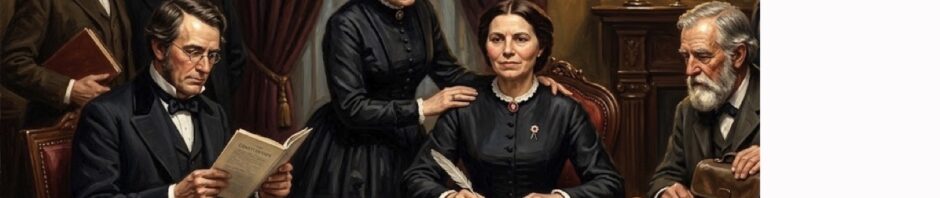 Oil painting: The Founding of the American Red Cross (May 21, 1881)