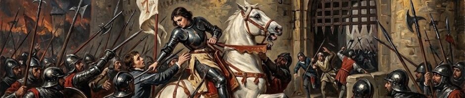 Oil painting: The Capture of Joan of Arc (May 23, 1430)