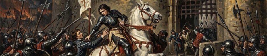 Oil painting: The Capture of Joan of Arc